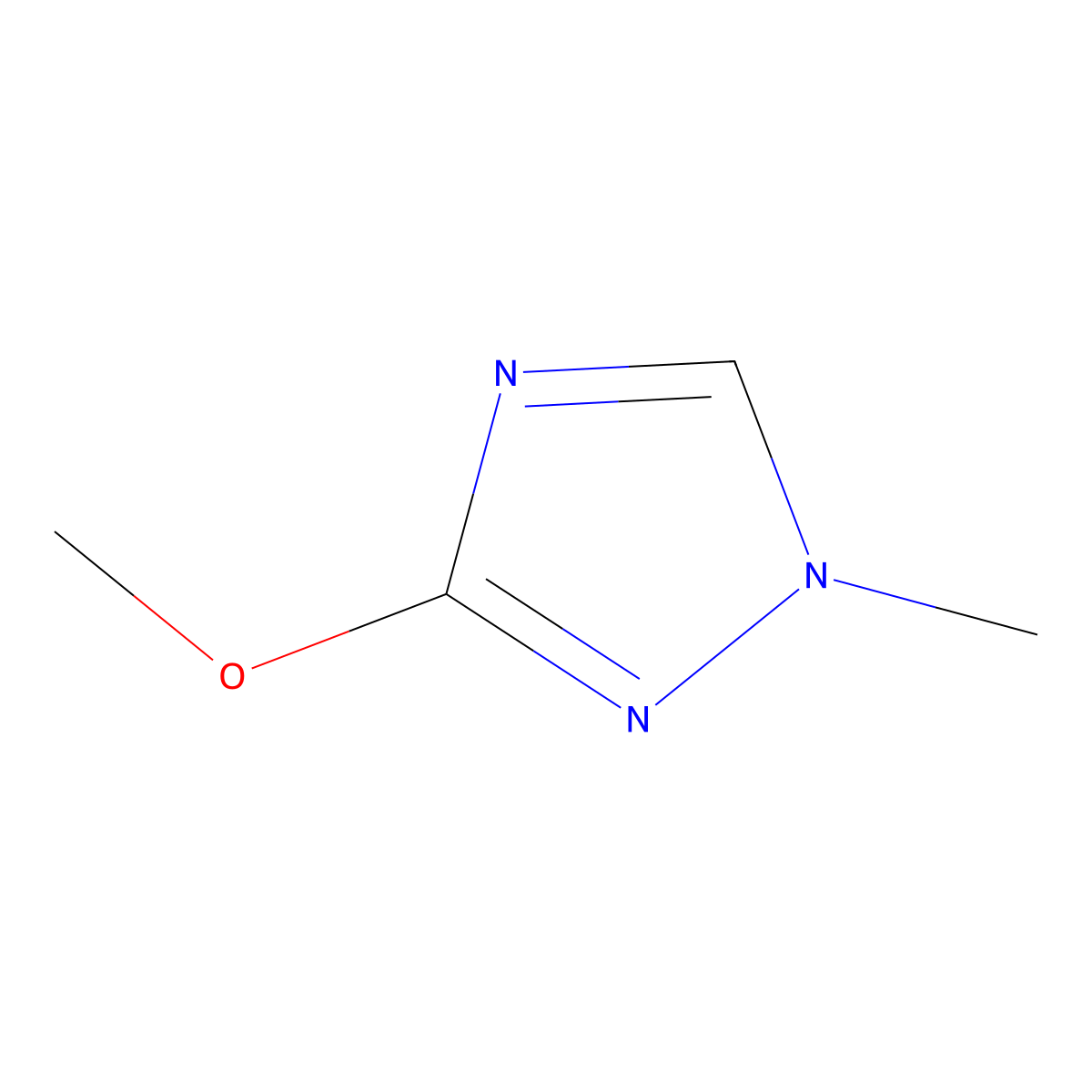 3-methoxy-1-methyl-1H-1,2,4-triazole molecular structure, CAS 35102-19-3
