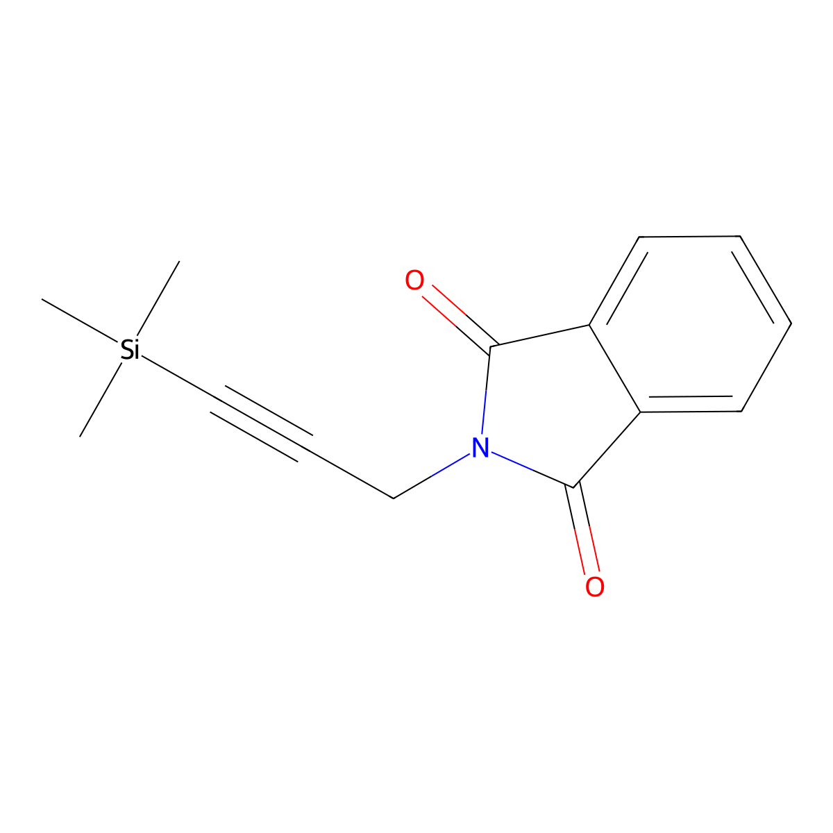 N-[3-(Trimethylsilyl)-2-propynyl]phthalimide molecular structure, CAS 351029-12-4
