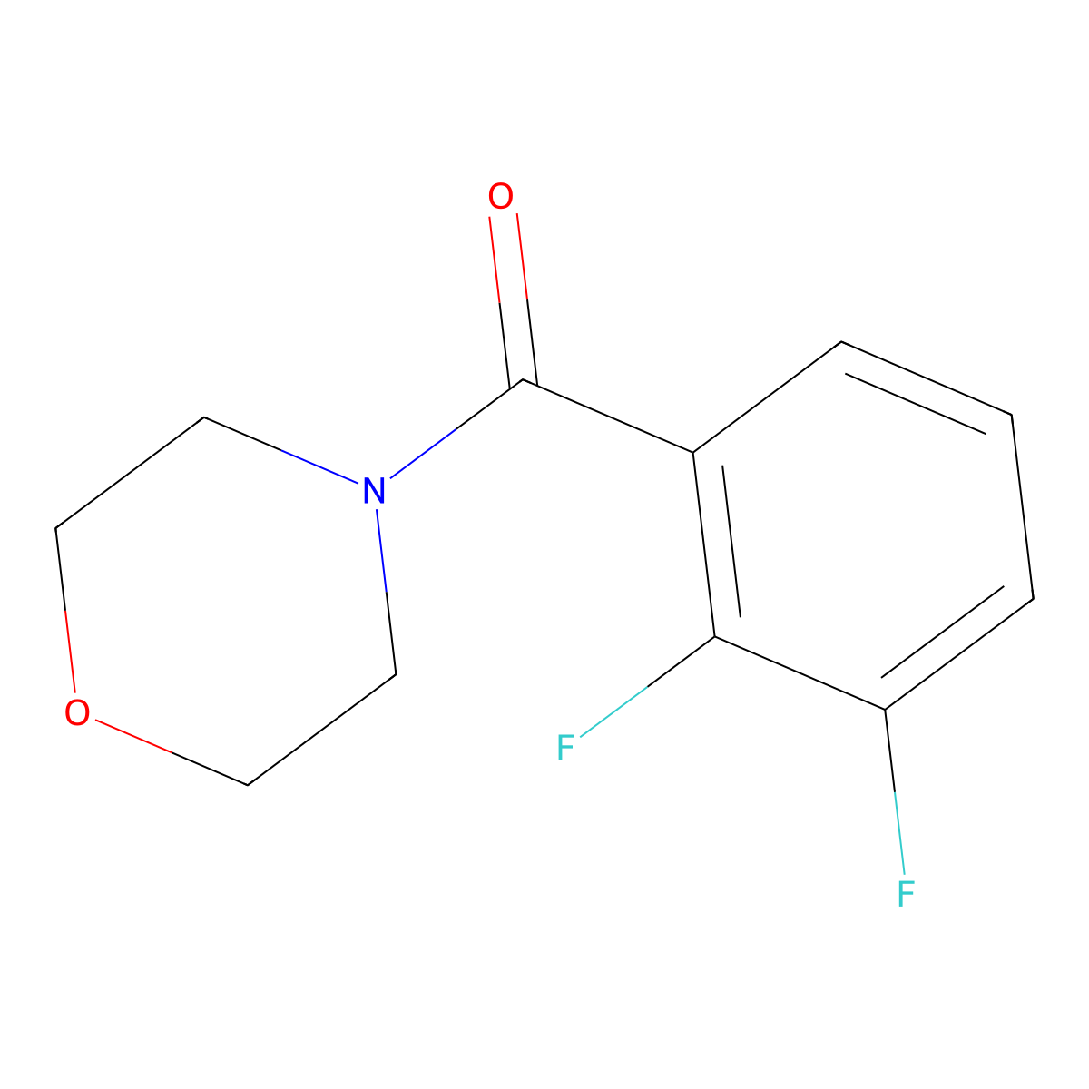(2,3-Difluorophenyl)(morpholino)methanone molecular structure, CAS 351038-43-2