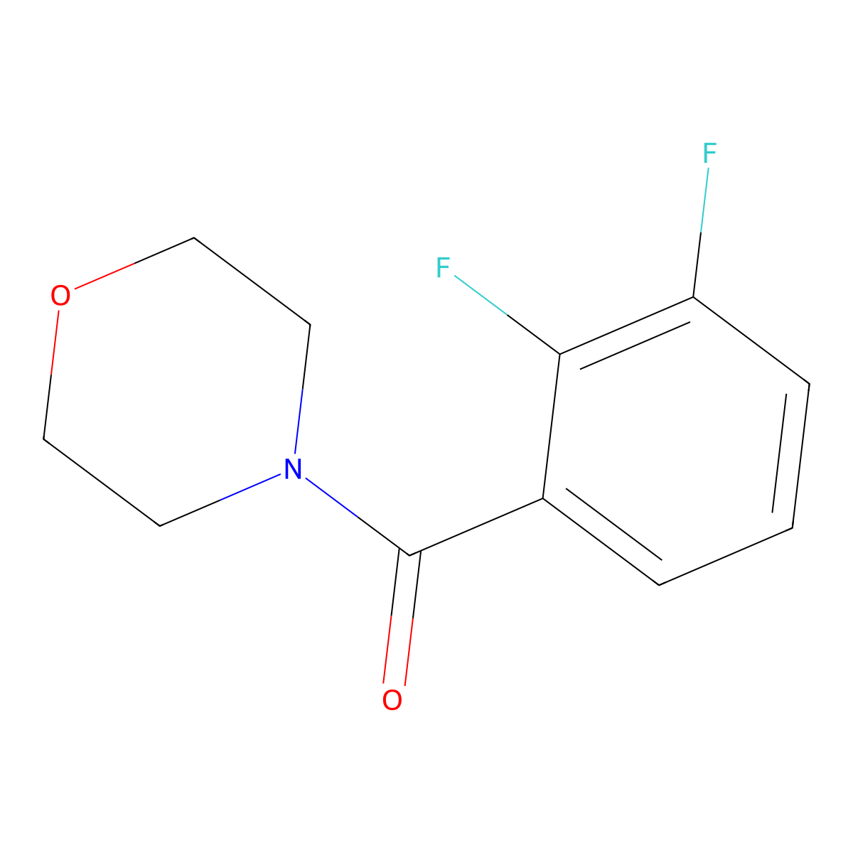 (2,3-Difluorophenyl)(morpholino)methanone molecular structure, CAS 351038-43-2