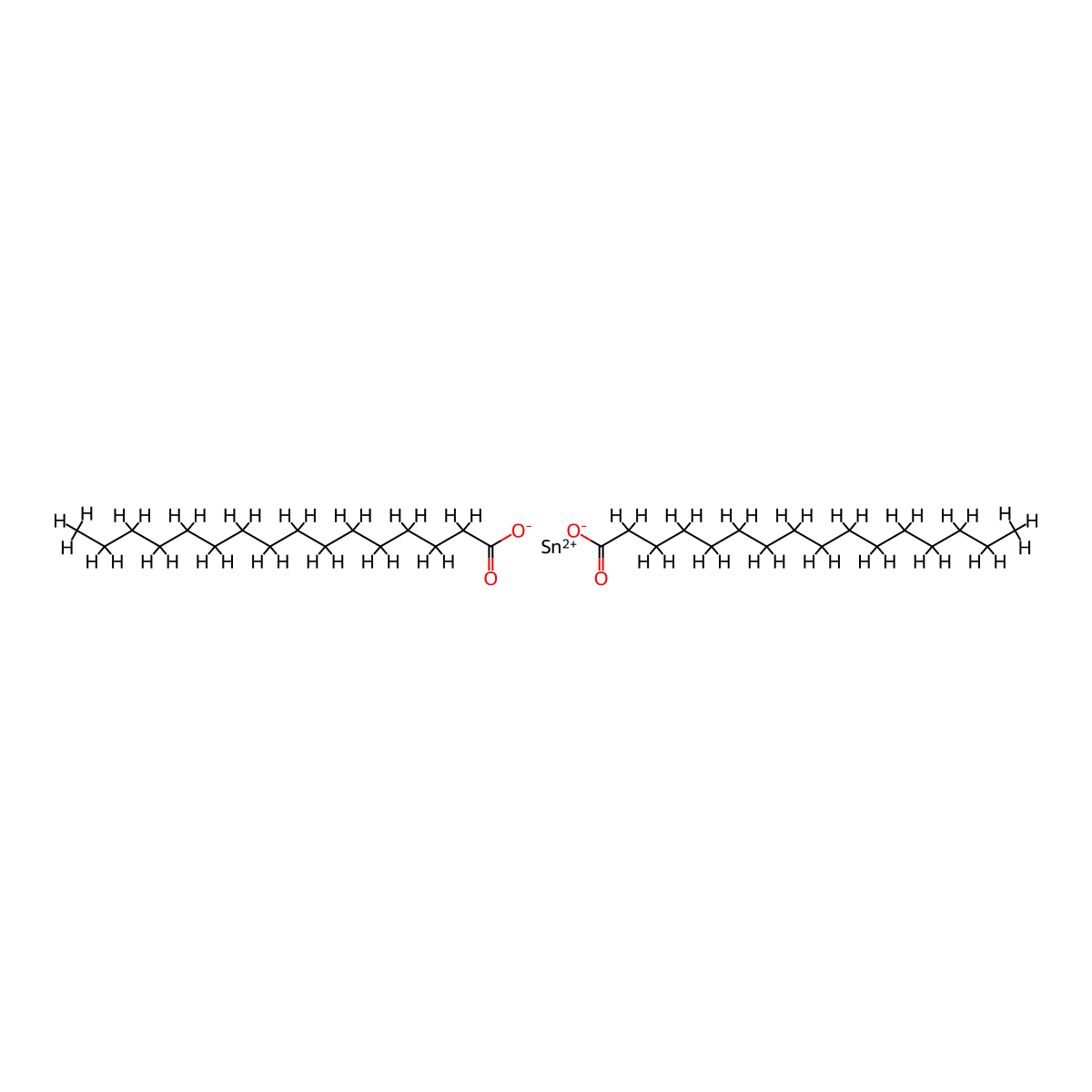Hexadecanoic acid, tin(2+) salt (2:1) molecular structure, CAS 35104-88-2