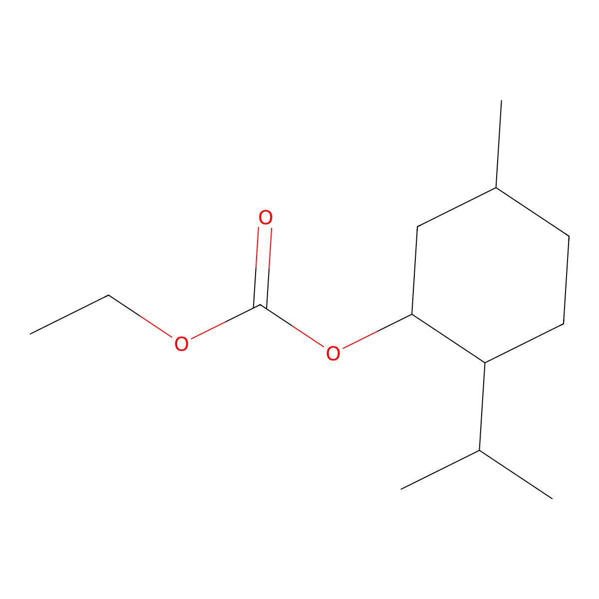 Ethyl l-Menthyl Carbonate molecular structure, CAS 35106-15-1