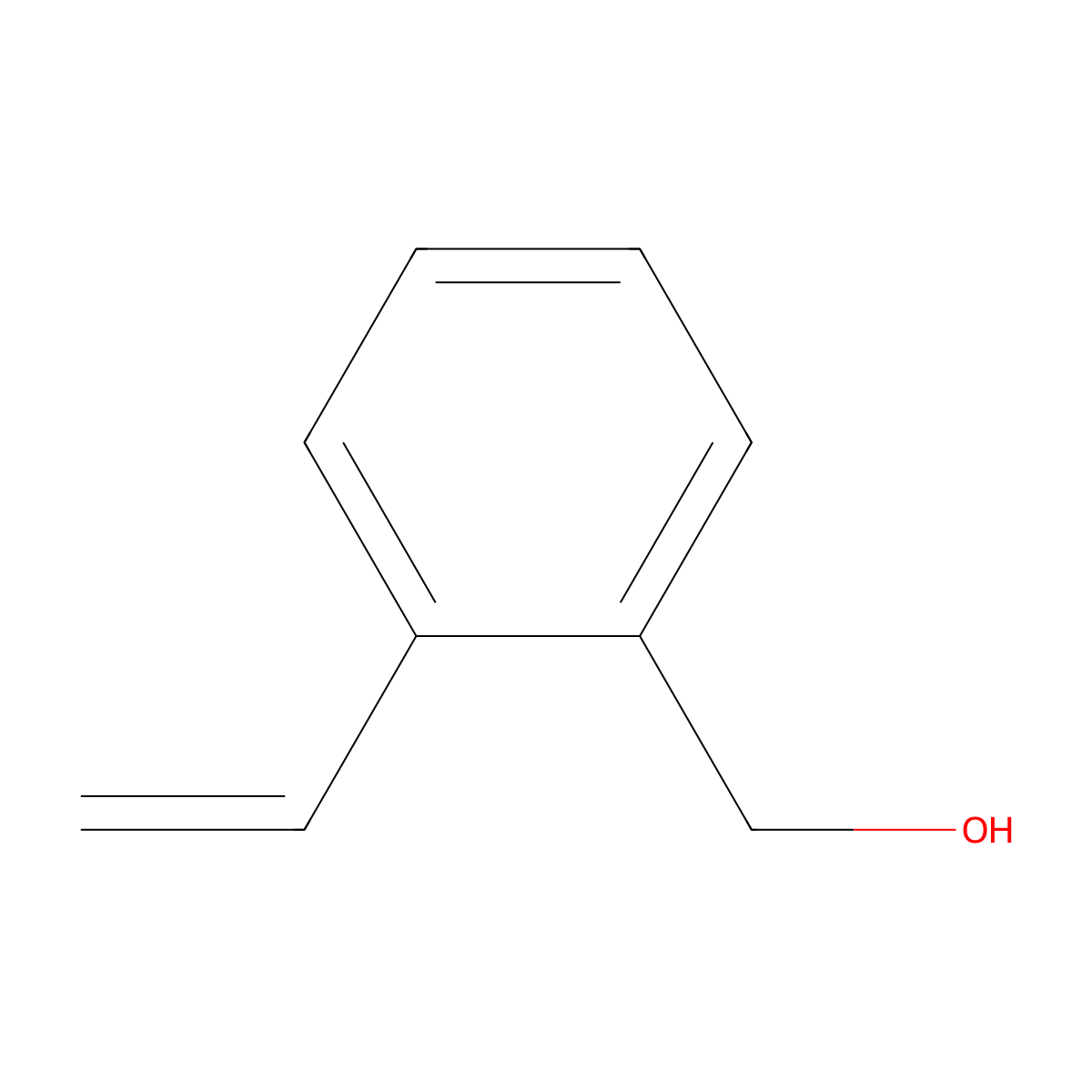 (2-Vinylphenyl)methanol molecular structure, CAS 35106-82-2