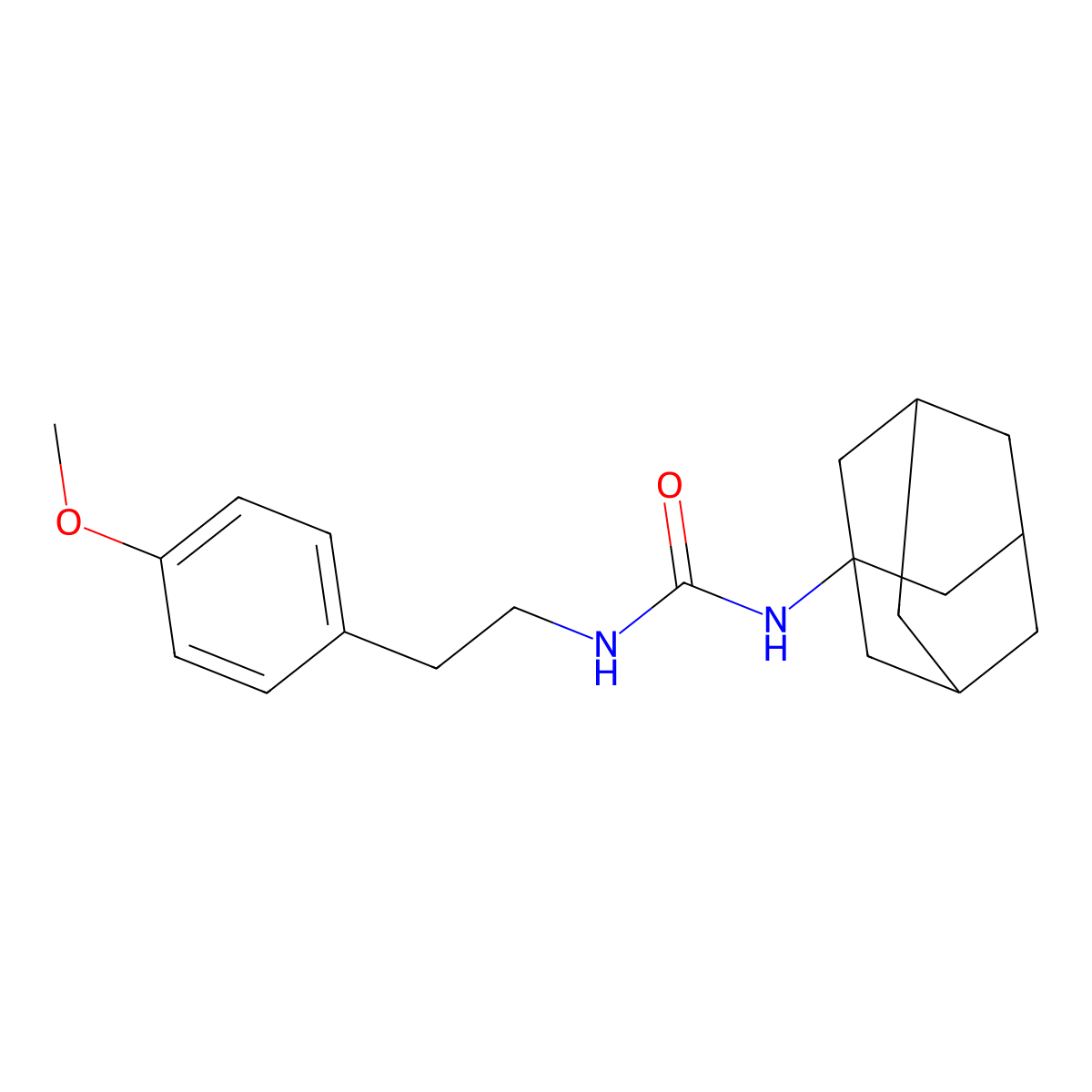 1-(1-Adamantyl)-3-[2-(4-methoxyphenyl)ethyl]urea molecular structure, CAS 351060-67-8