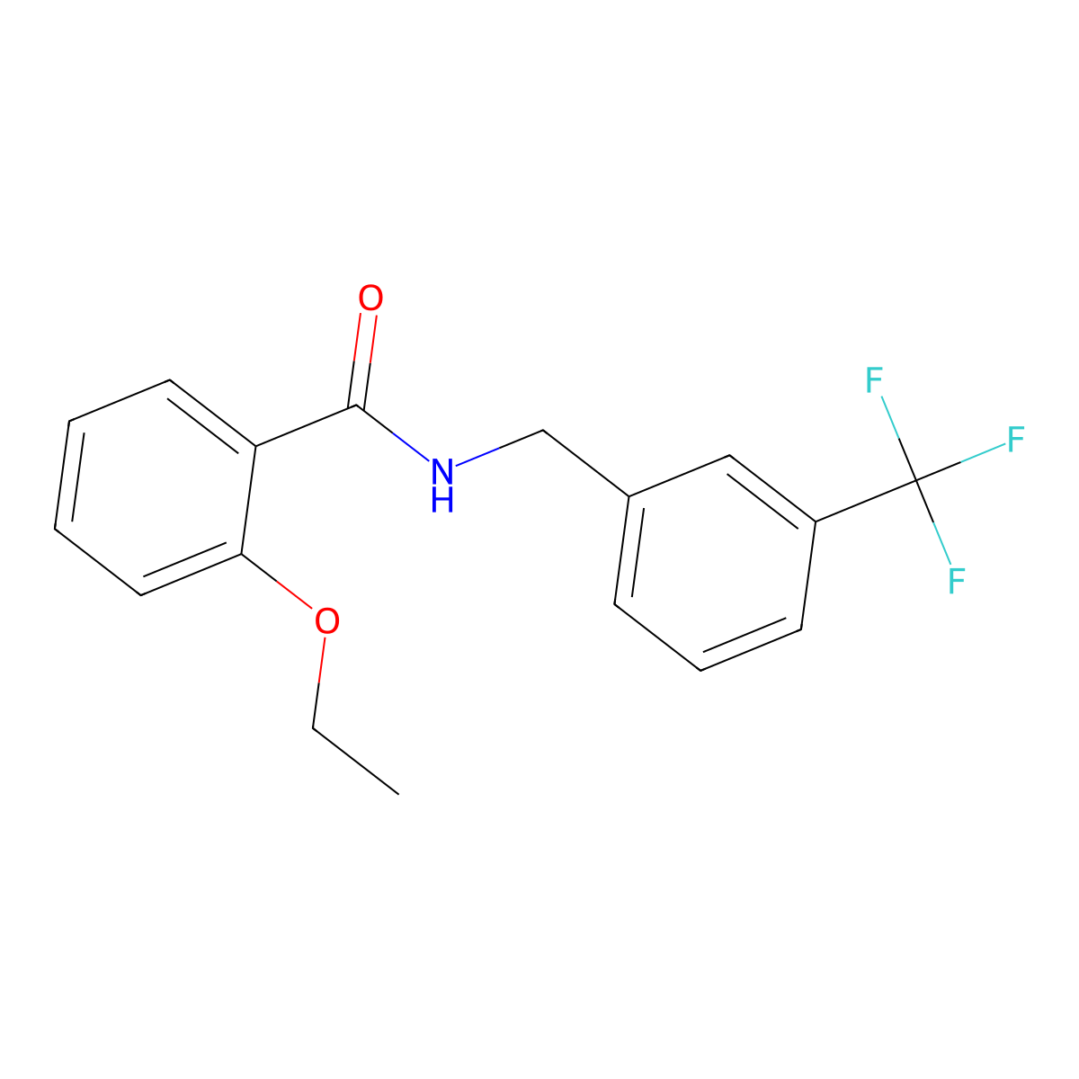 2-ethoxy-N-[3-(trifluoromethyl)benzyl]benzamide molecular structure, CAS 351060-99-6