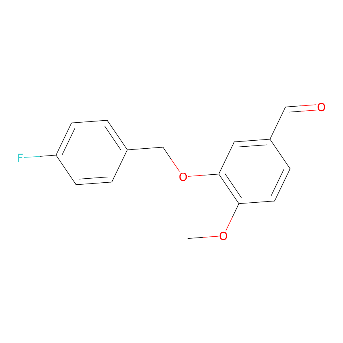 3-[(4-Fluorobenzyl)oxy]-4-methoxybenzaldehyde molecular structure, CAS 351066-28-9