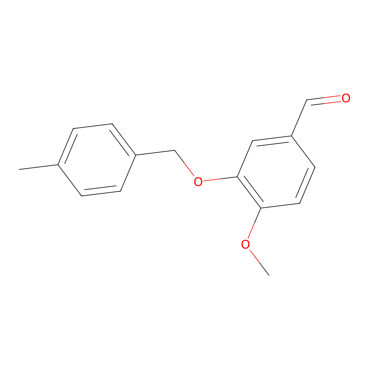 4-Methoxy-3-[(4-methylbenzyl)oxy]benzaldehyde molecular structure, CAS 351066-34-7