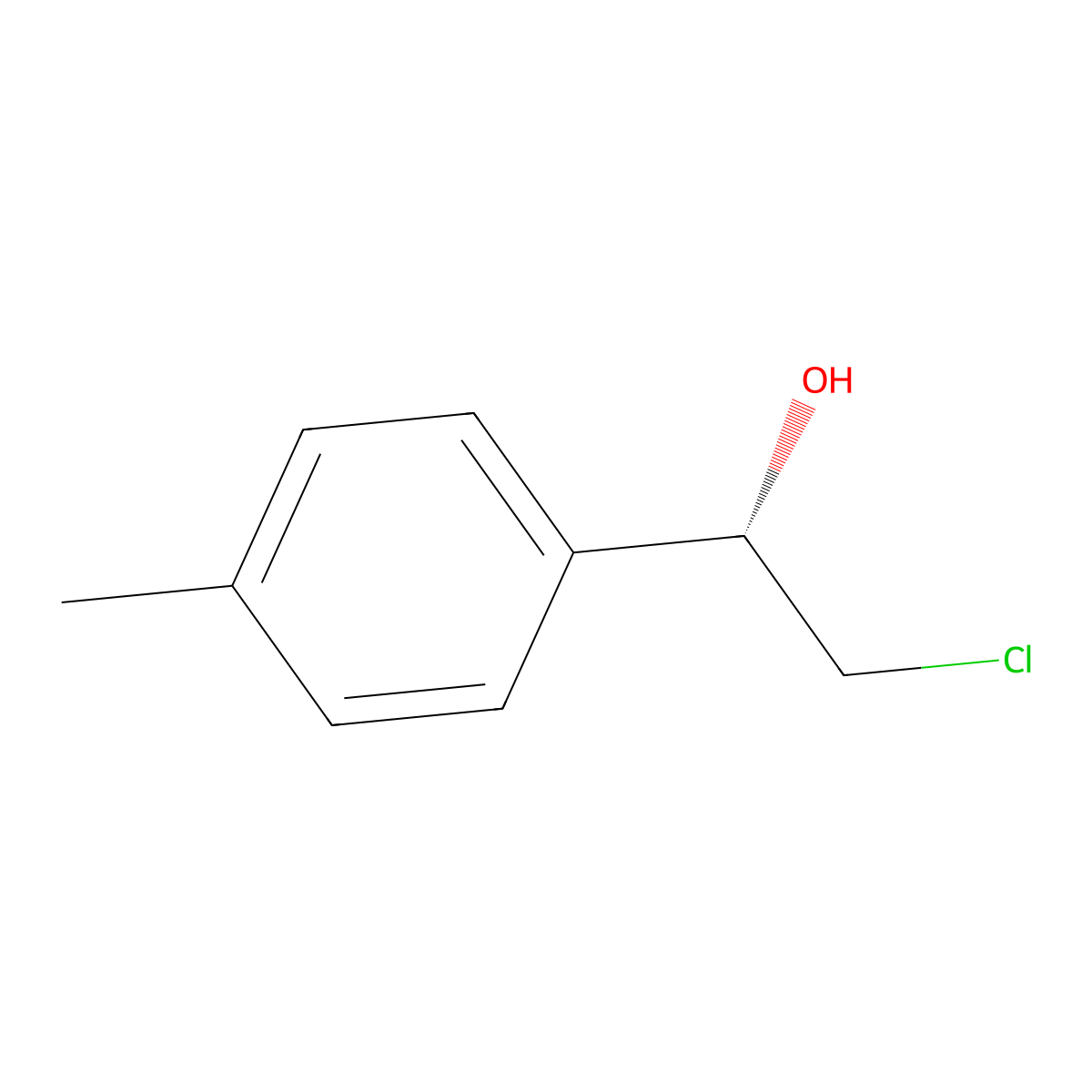 (alphaS)-alpha-(Chloromethyl)-4-methylbenzenemethanol molecular structure, CAS 351068-85-4
