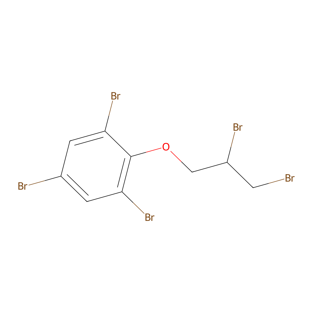1,3,5-Tribromo-2-(2,3-dibromopropoxy)benzene molecular structure, CAS 35109-60-5