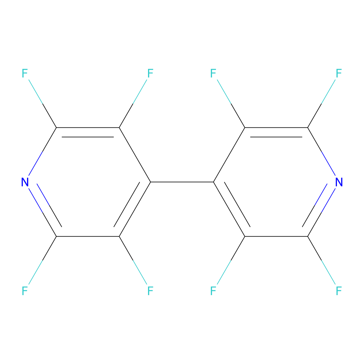2,2',3,3',5,5',6,6'-Octafluoro-4,4'-bipyridine molecular structure, CAS 3511-91-9