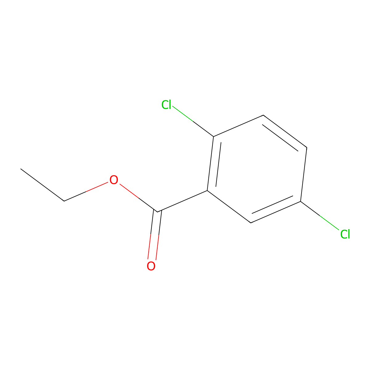 Ethyl 2,5-dichlorobenzoate molecular structure, CAS 35112-27-7