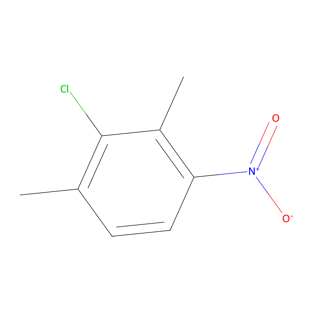 2-Chloro-1,3-dimethyl-4-nitrobenzene molecular structure, CAS 35113-96-3
