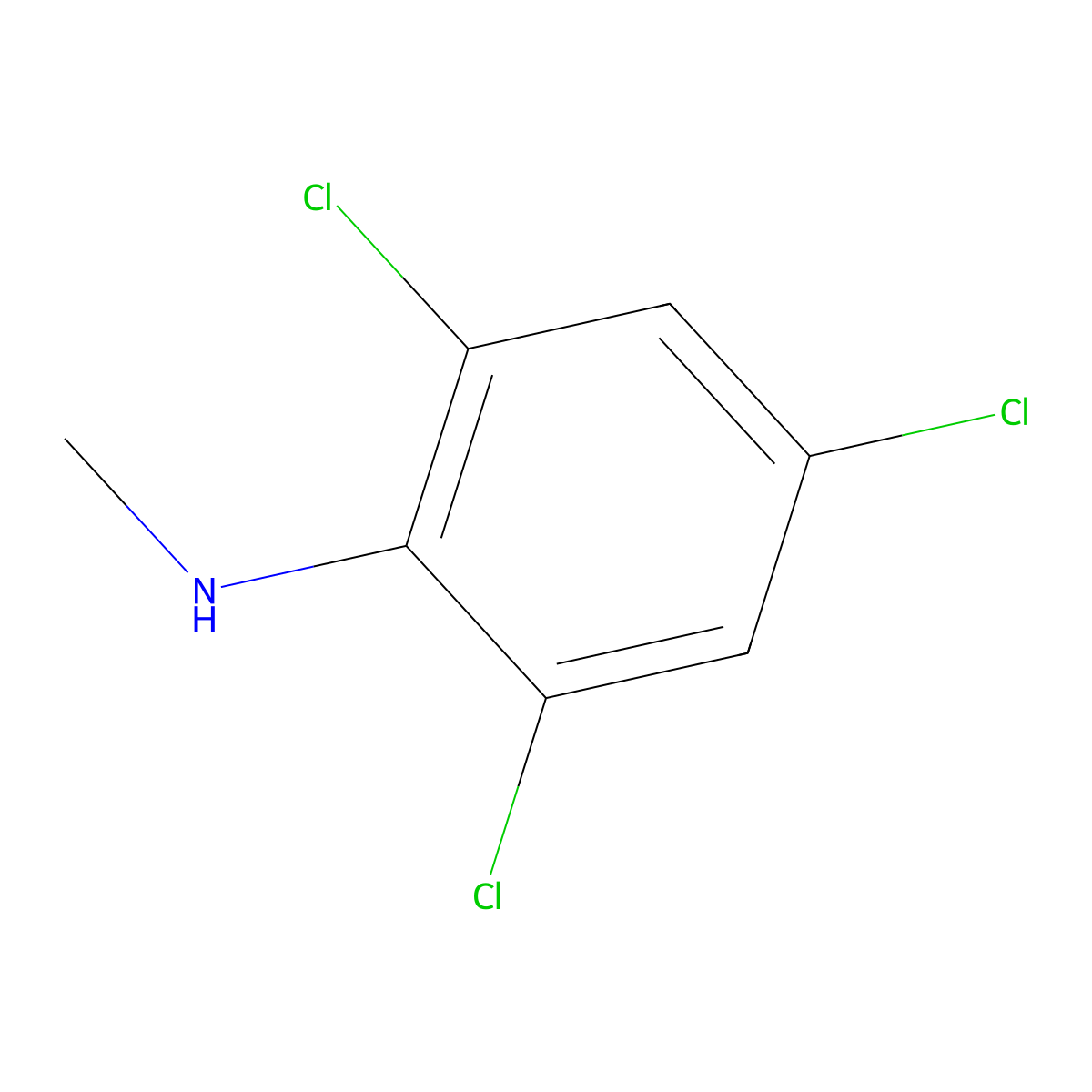 2,4,6-Trichloro-N-methylaniline molecular structure, CAS 35114-02-4