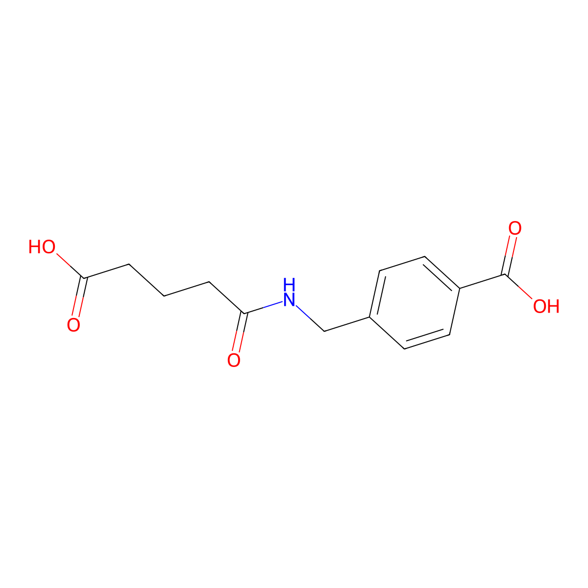 4-[(4-Carboxybutanoylamino)methyl]benzoic acid molecular structure, CAS 351157-50-1
