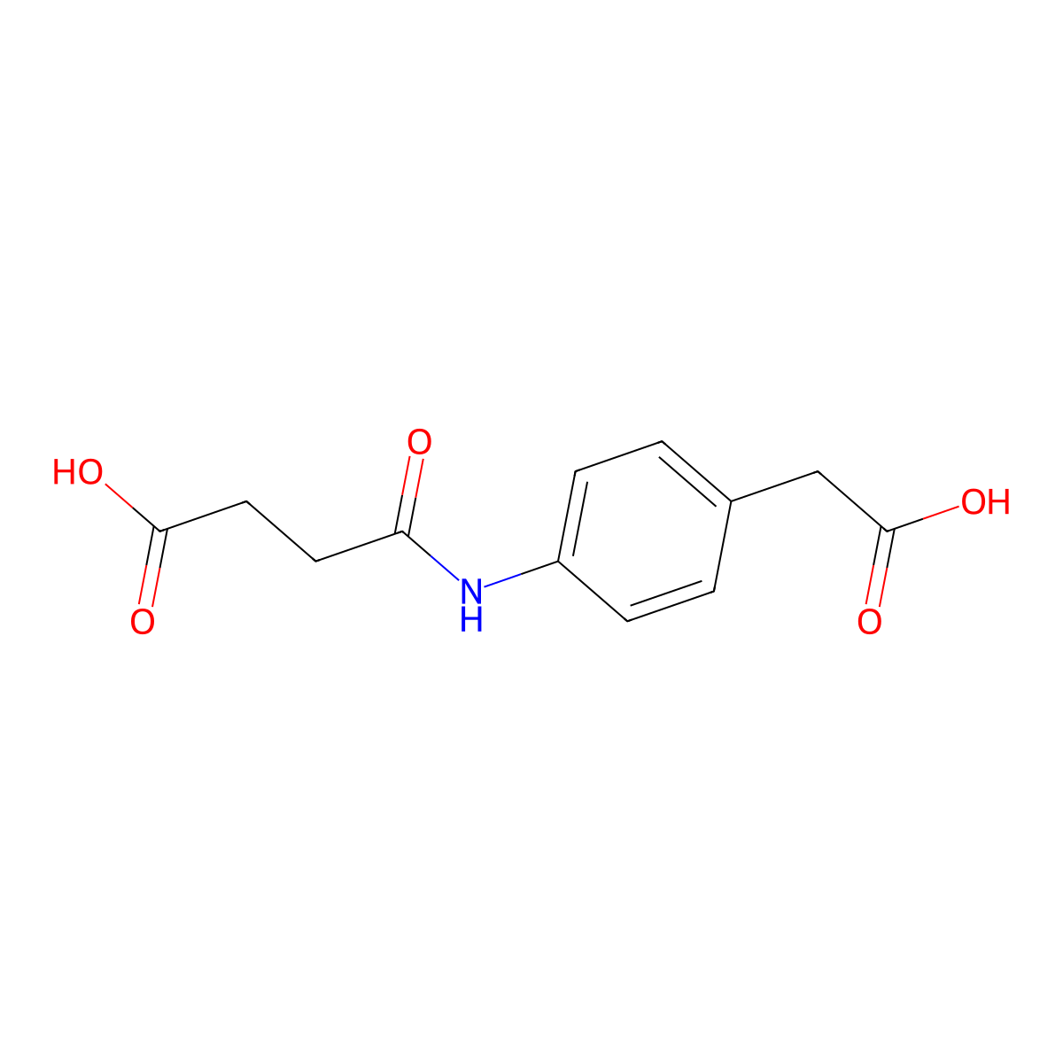 4-[4-(Carboxymethyl)anilino]-4-oxobutanoic acid molecular structure, CAS 351158-37-7