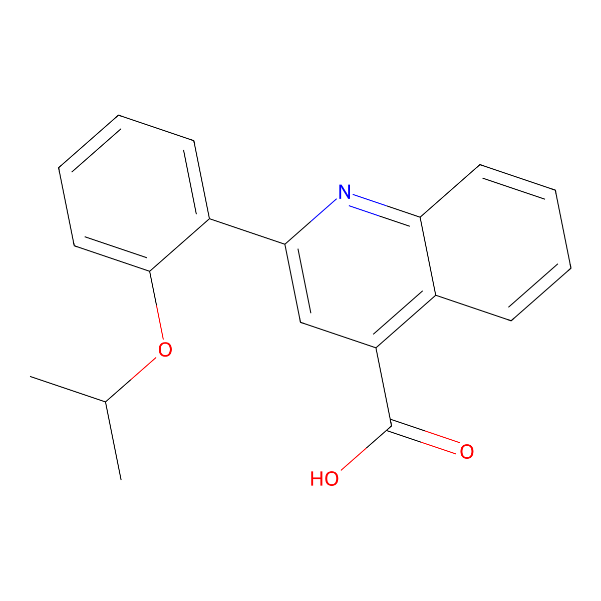 2-(2-Isopropoxyphenyl)quinoline-4-carboxylic acid molecular structure, CAS 351158-49-1