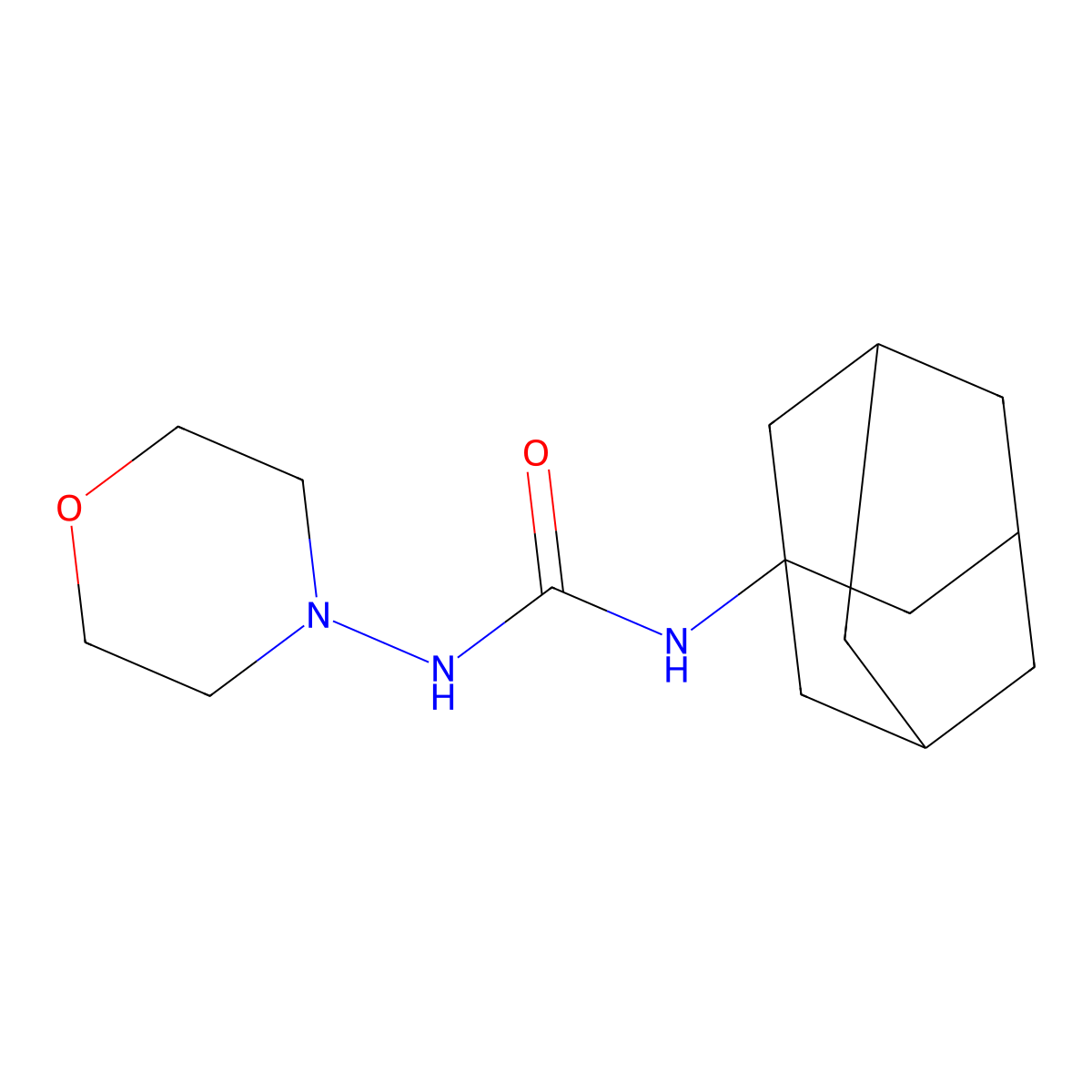 1-(1-Adamantyl)-3-morpholin-4-ylurea molecular structure, CAS 351162-01-1