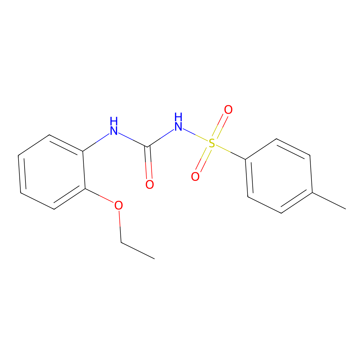 1-(2-Ethoxyphenyl)-3-(4-methylphenyl)sulfonylurea molecular structure, CAS 351162-35-1