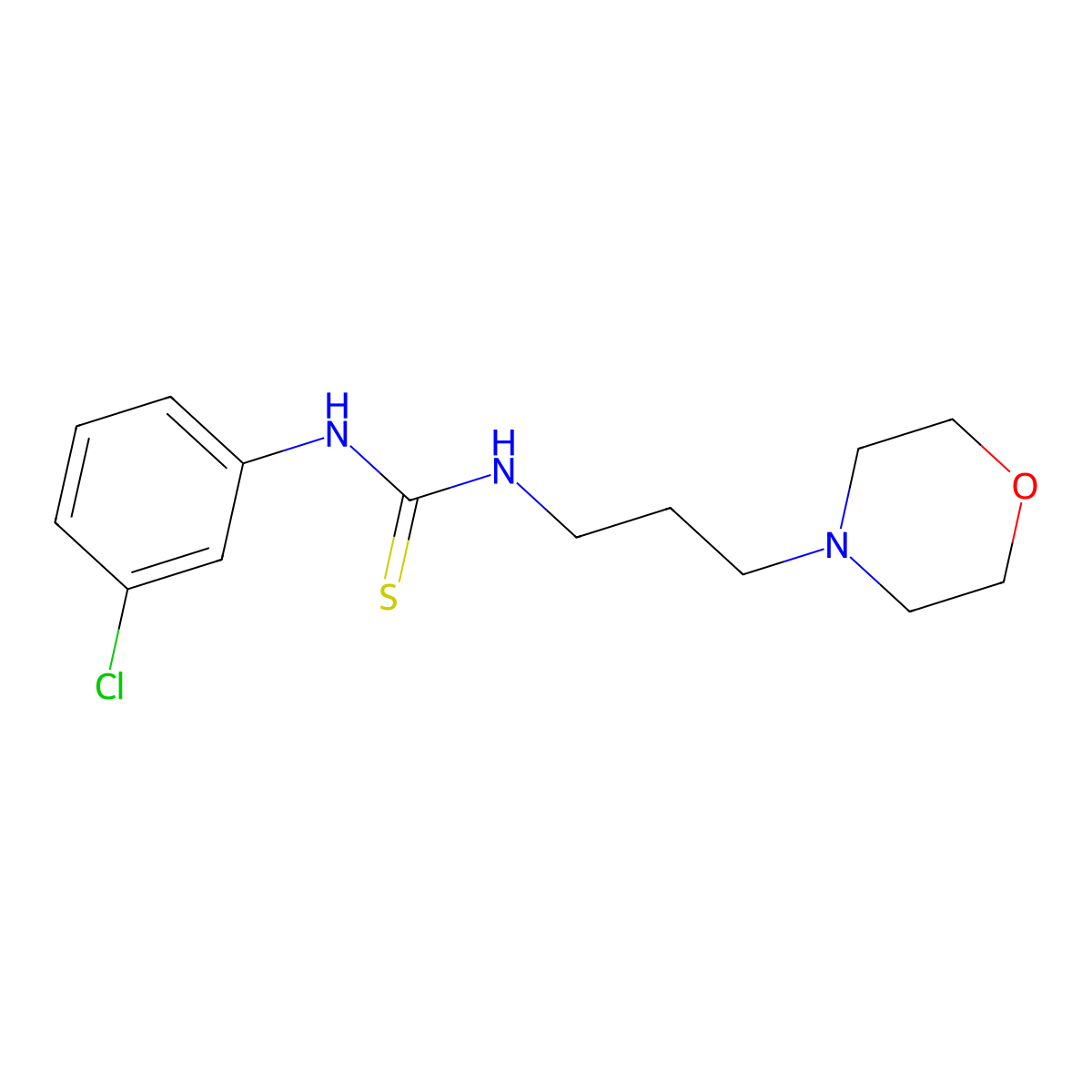 1-(3-Chlorophenyl)-3-(3-morpholin-4-ylpropyl)thiourea molecular structure, CAS 351163-24-1