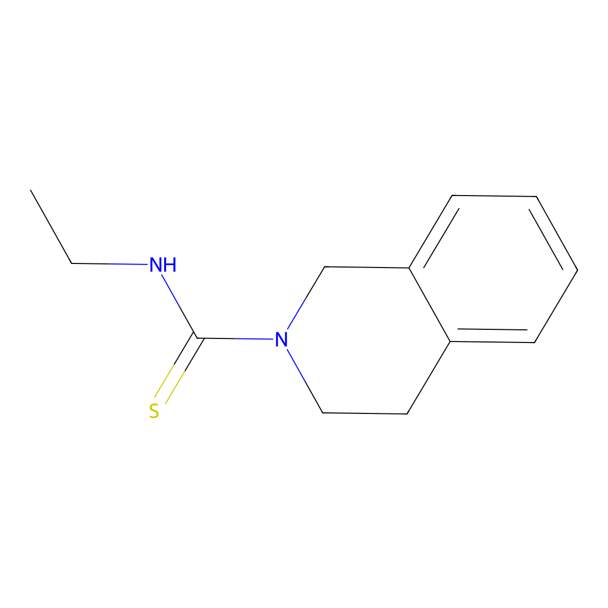 N-ethyl-3,4-dihydroisoquinoline-2(1H)-carbothioamide molecular structure, CAS 351163-76-3