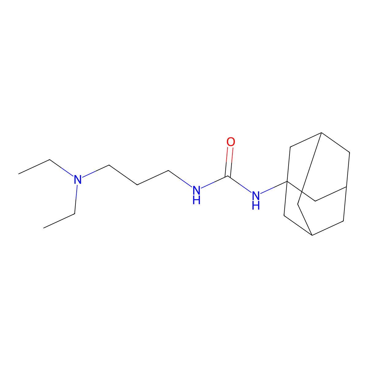 1-(1-Adamantyl)-3-[3-(diethylamino)propyl]urea molecular structure, CAS 351165-48-5