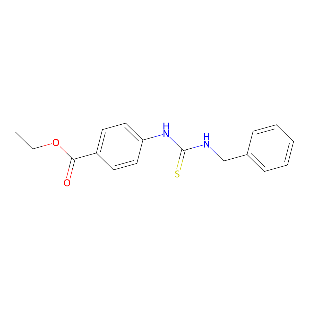 Ethyl 4-[(benzylcarbamothioyl)amino]benzoate molecular structure, CAS 351165-83-8