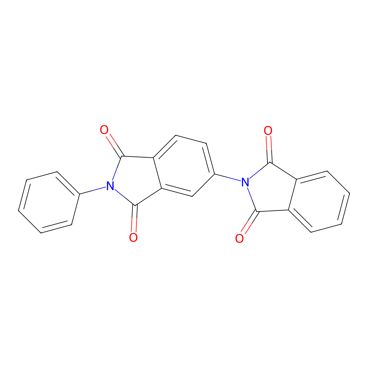 5-(1,3-Dioxoisoindol-2-yl)-2-phenylisoindole-1,3-dione molecular structure, CAS 351188-26-6