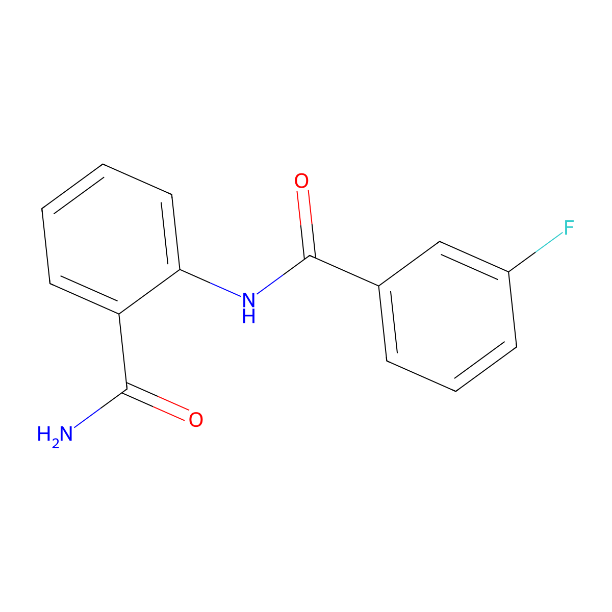 2-[(3-Fluorobenzoyl)amino]benzamide molecular structure, CAS 351188-98-2