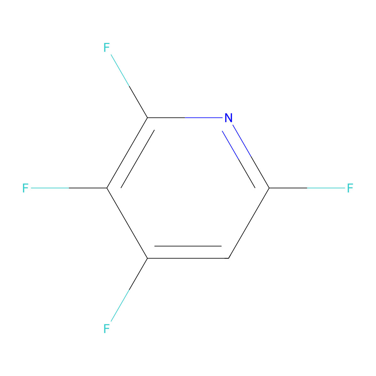 2,3,4,6-Tetrafluoropyridine molecular structure, CAS 3512-13-8