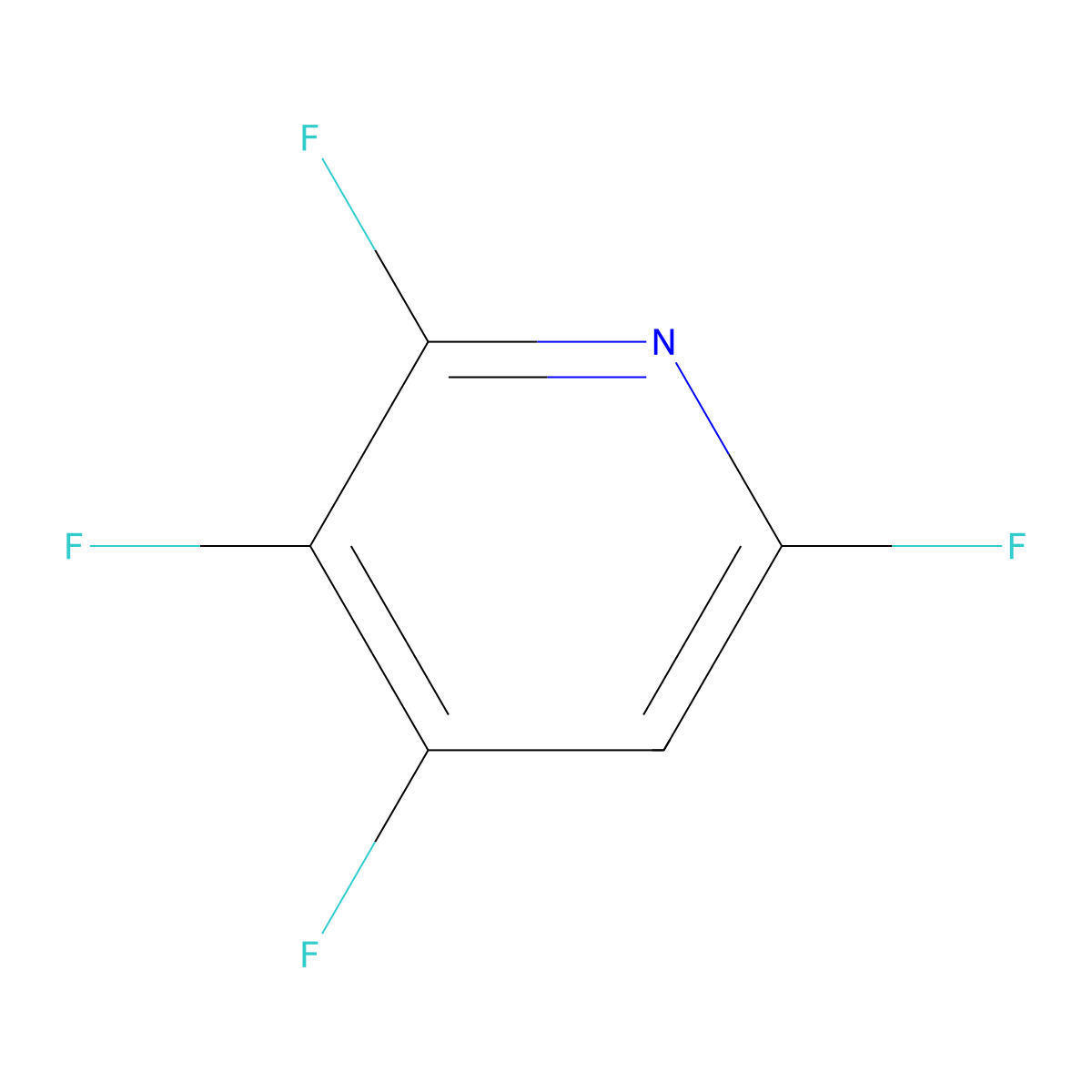 2,3,4,6-Tetrafluoropyridine molecular structure, CAS 3512-13-8