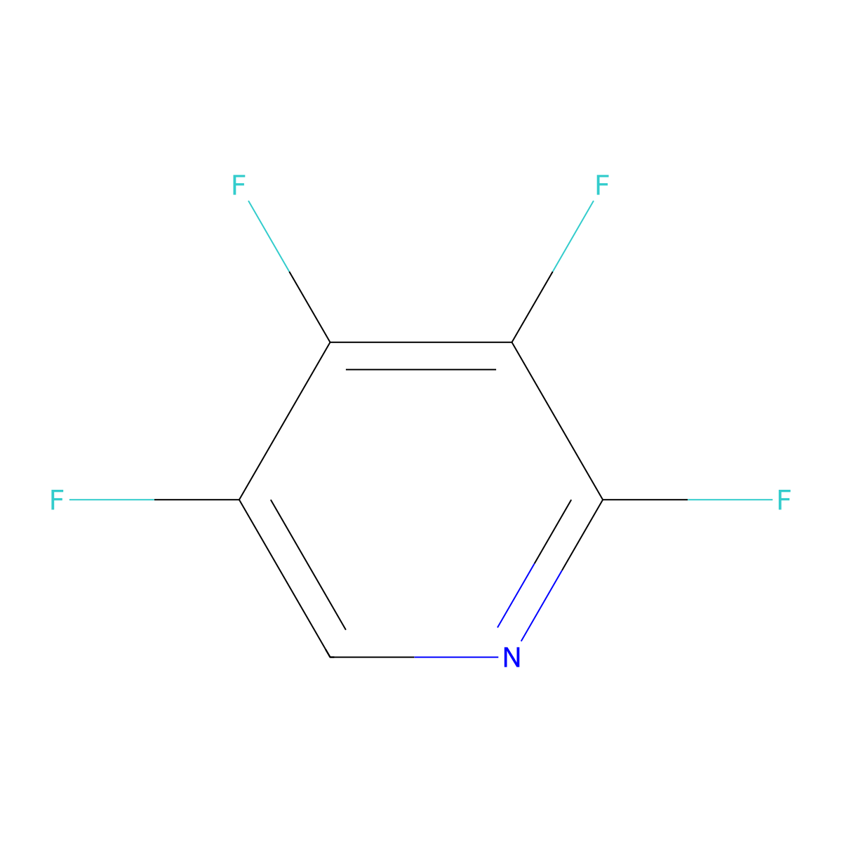 2,3,4,5-Tetrafluoropyridine molecular structure, CAS 3512-16-1
