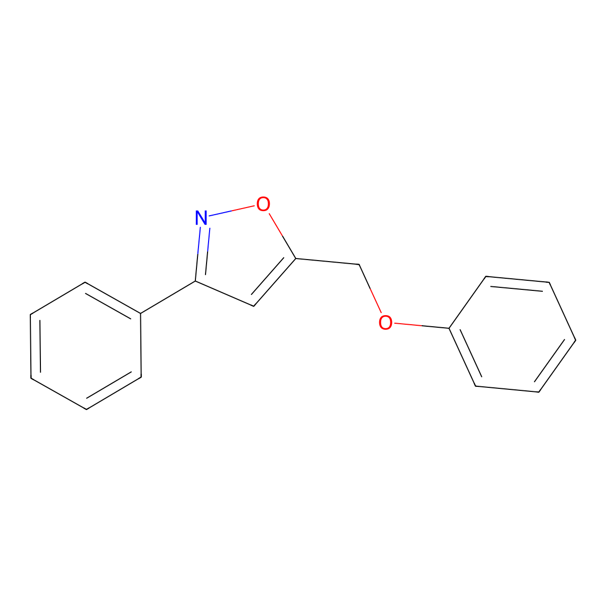 5-(Phenoxymethyl)-3-phenyl-1,2-oxazole molecular structure, CAS 35121-46-1