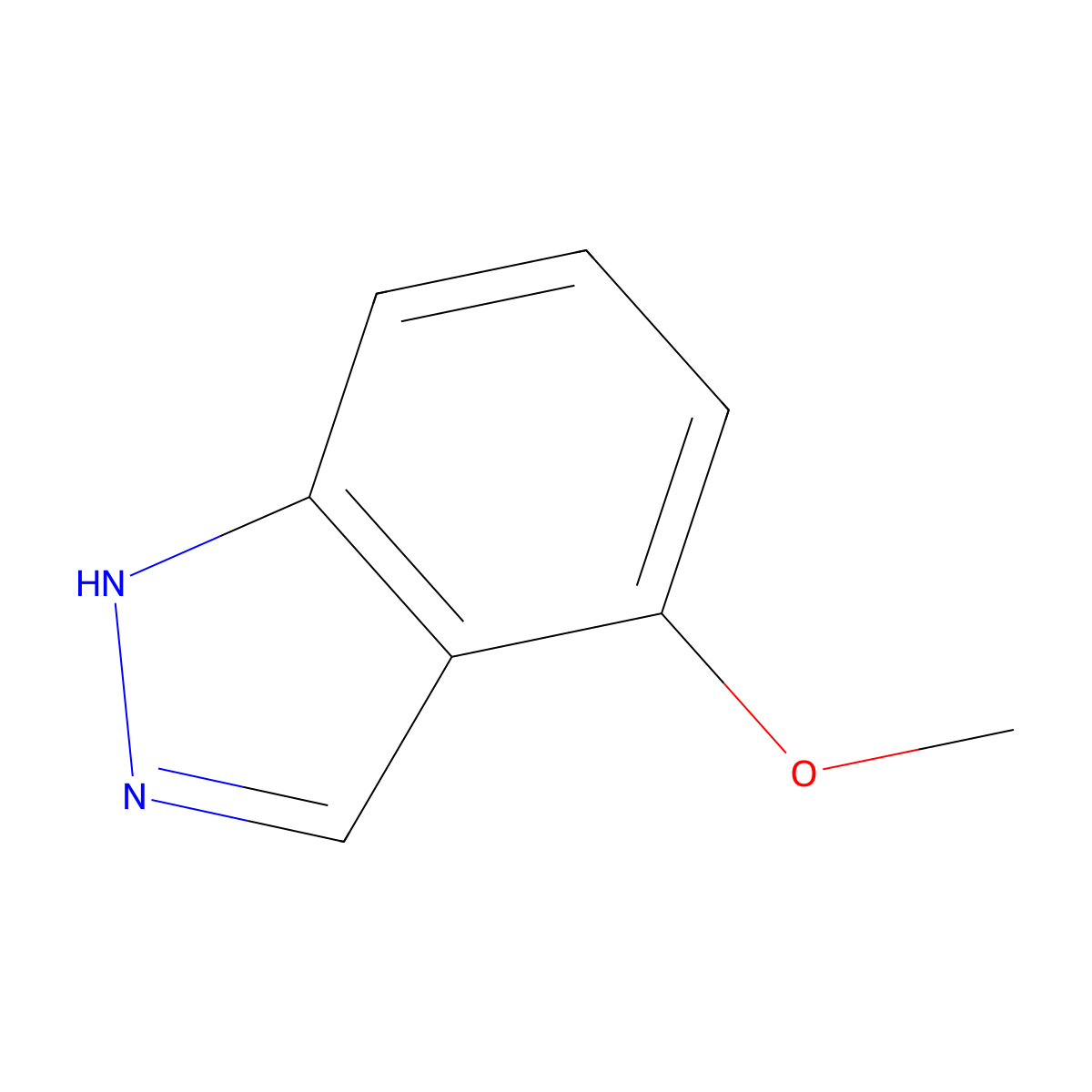4-Methoxy-1H-indazole molecular structure, CAS 351210-06-5