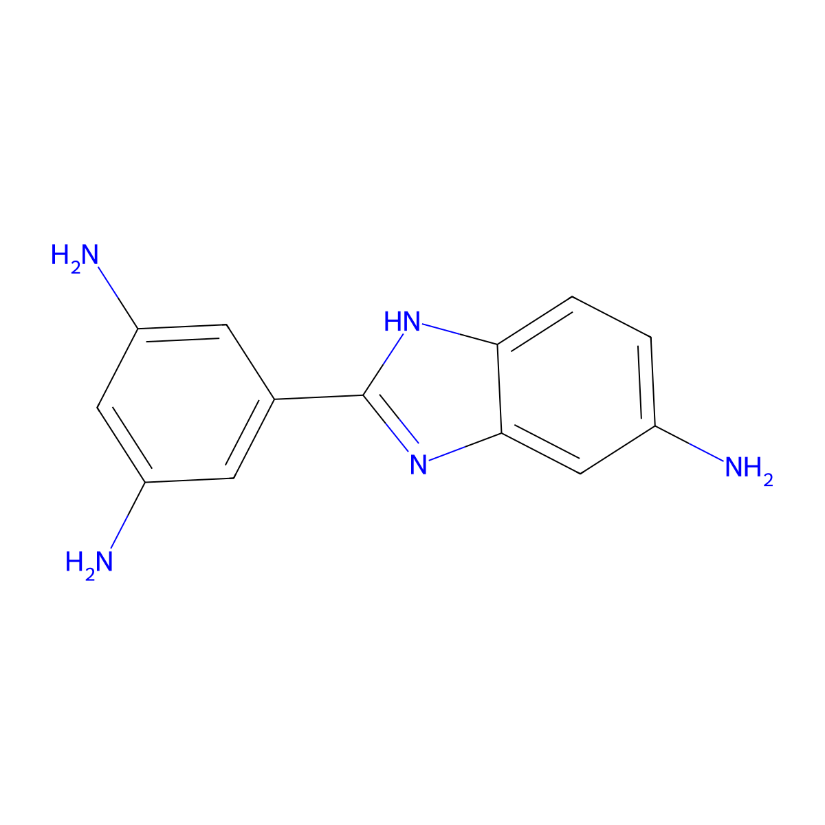 5-(5-Amino-1H-benzo[d]imidazol-2-yl)benzene-1,3-diamine molecular structure, CAS 351226-56-7