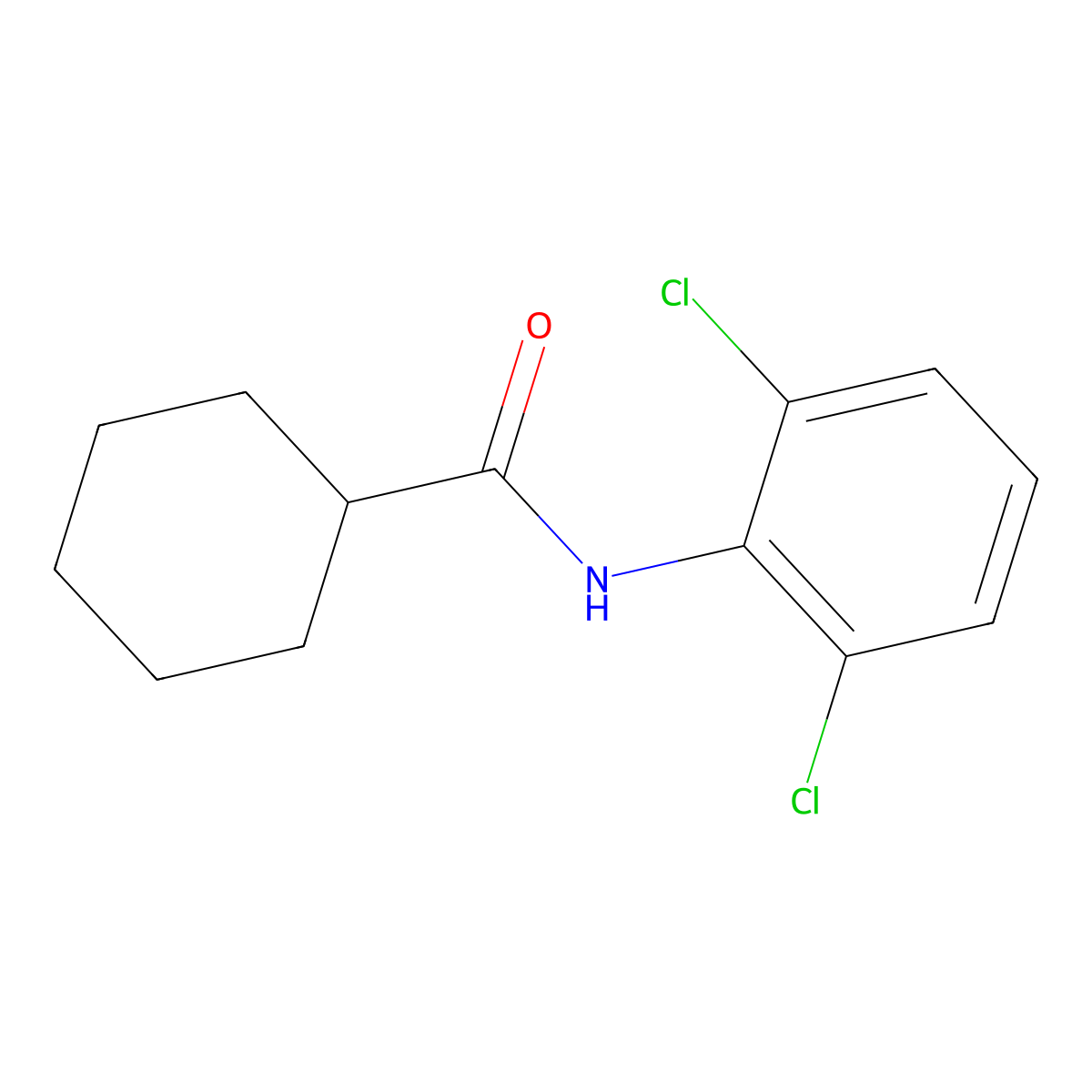 N-(2,6-dichlorophenyl)cyclohexanecarboxamide molecular structure, CAS 351226-78-3