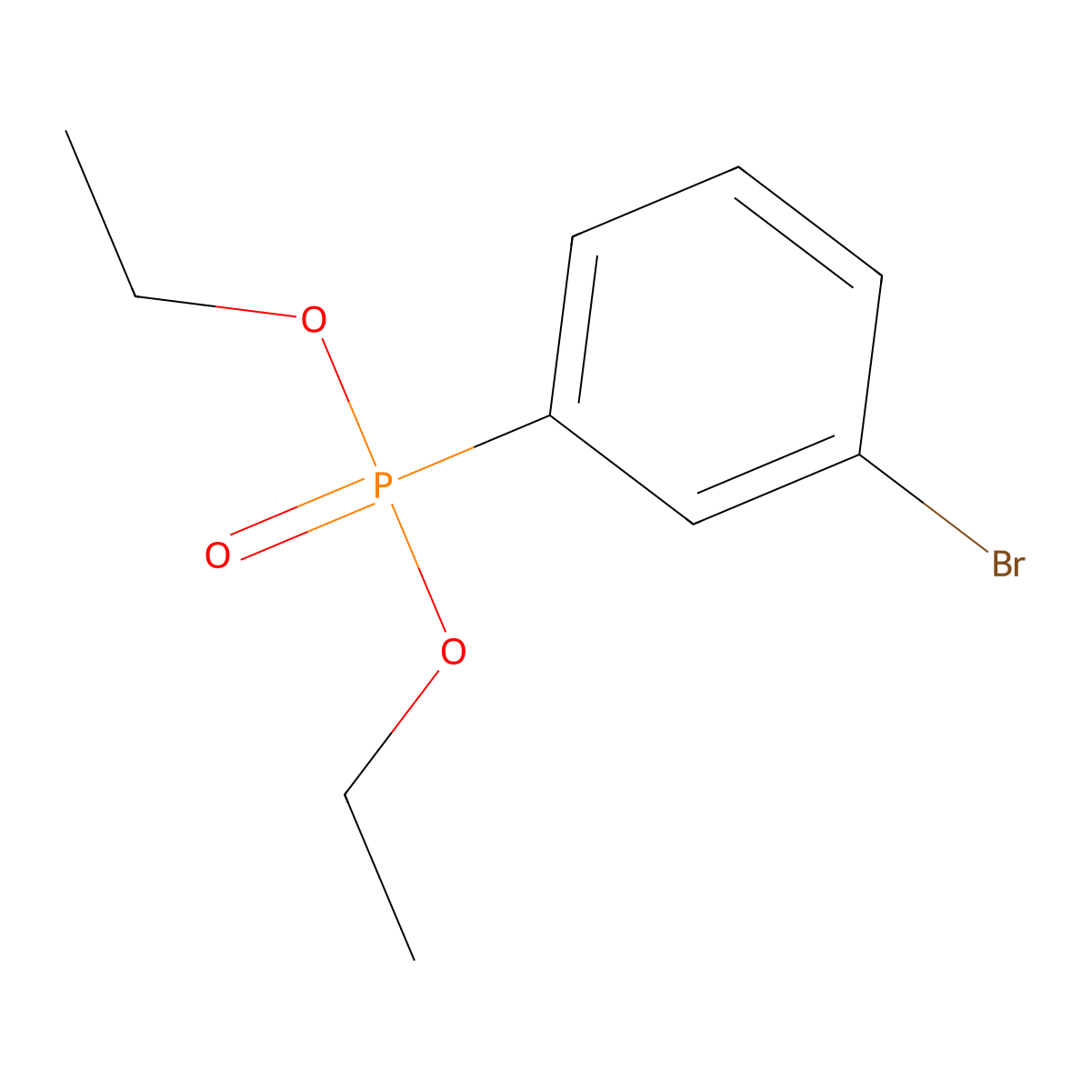 1-Bromo-3-diethoxyphosphoryl-benzene molecular structure, CAS 35125-65-6