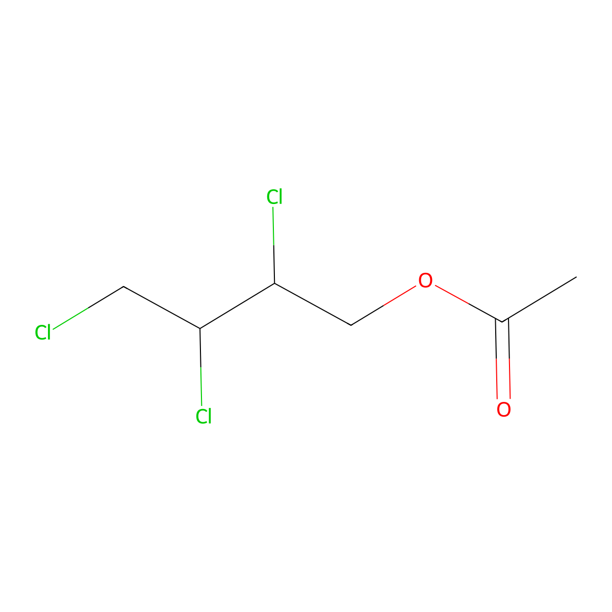2,3,4-Trichlorobutyl acetate molecular structure, CAS 35128-50-8