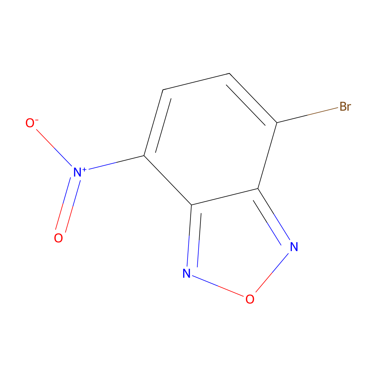 4-Bromo-7-nitrobenzo[c][1,2,5]oxadiazole molecular structure, CAS 35128-56-4