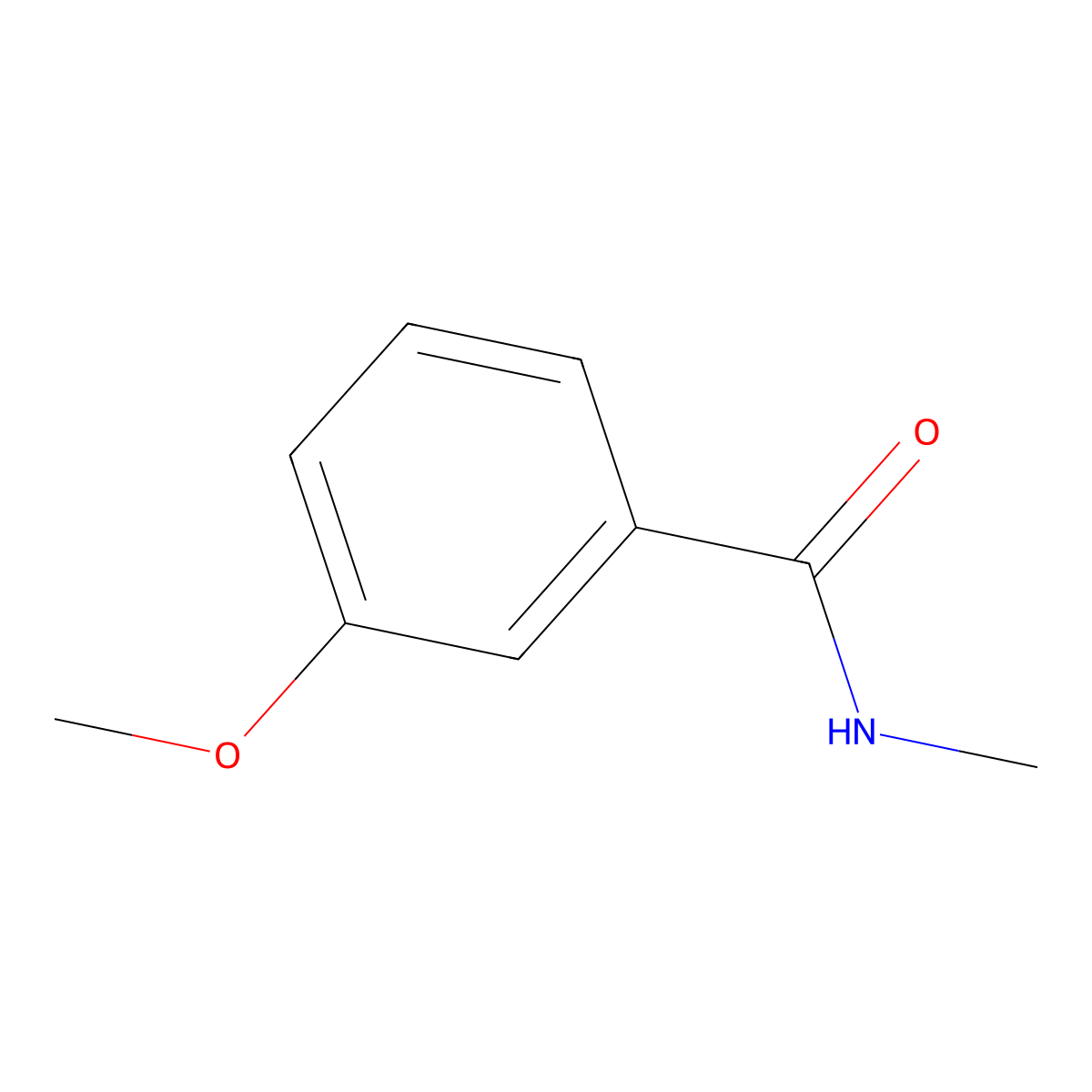 3-methoxy-N-methylbenzamide molecular structure, CAS 35129-32-9