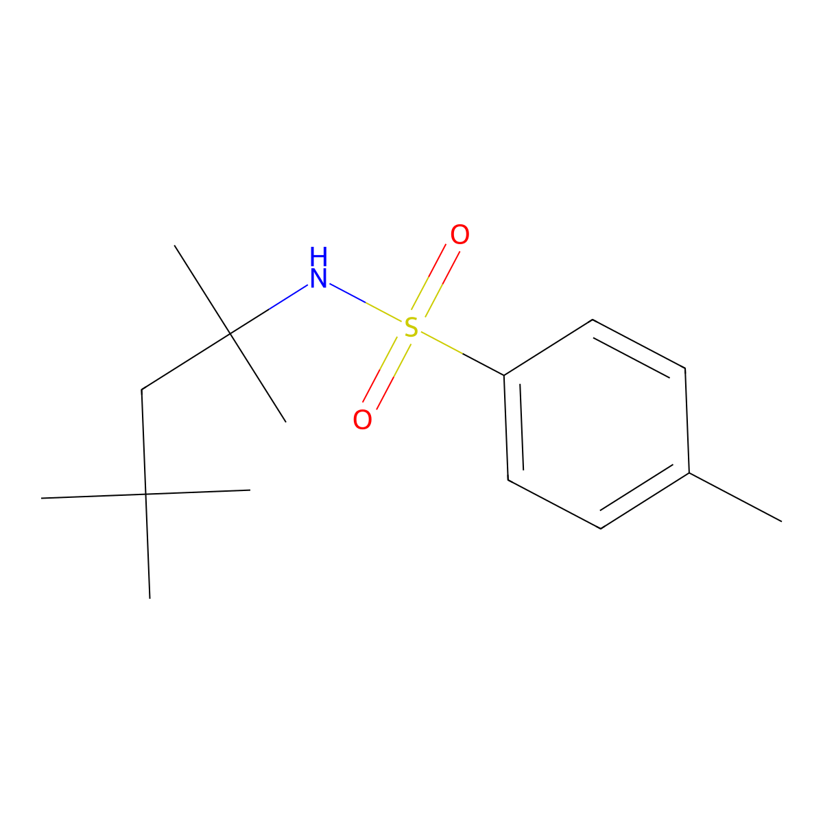 [(4-Methylphenyl)sulfonyl](1,1,3,3-tetramethylbutyl)amine molecular structure, CAS 35129-76-1