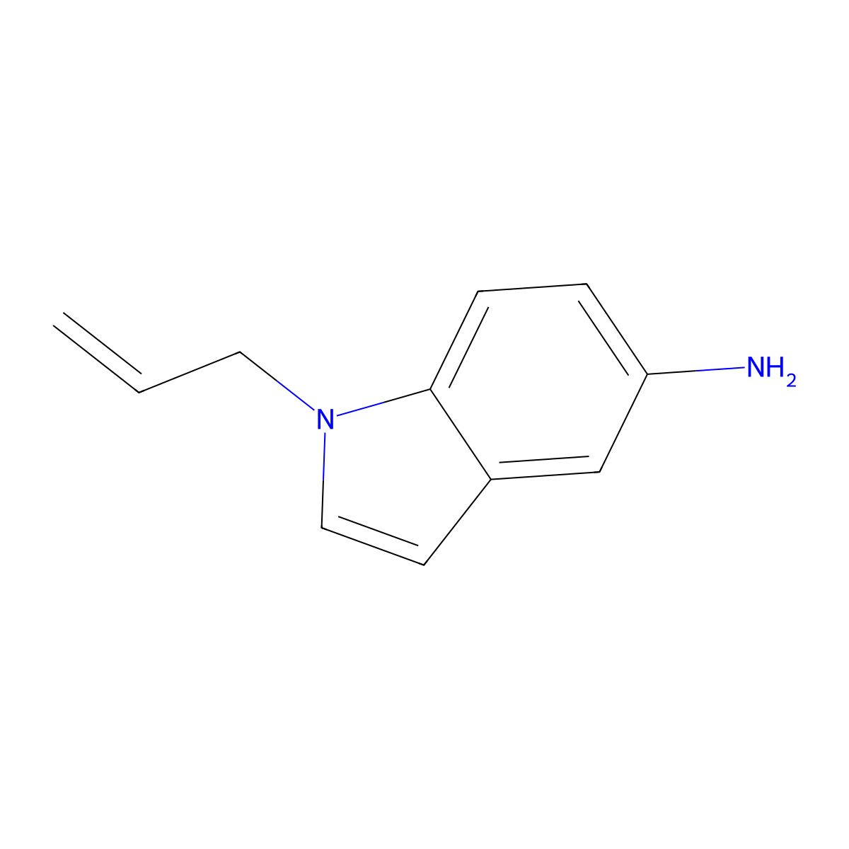 1-Allyl-1h-indol-5-amine molecular structure, CAS 351324-59-9