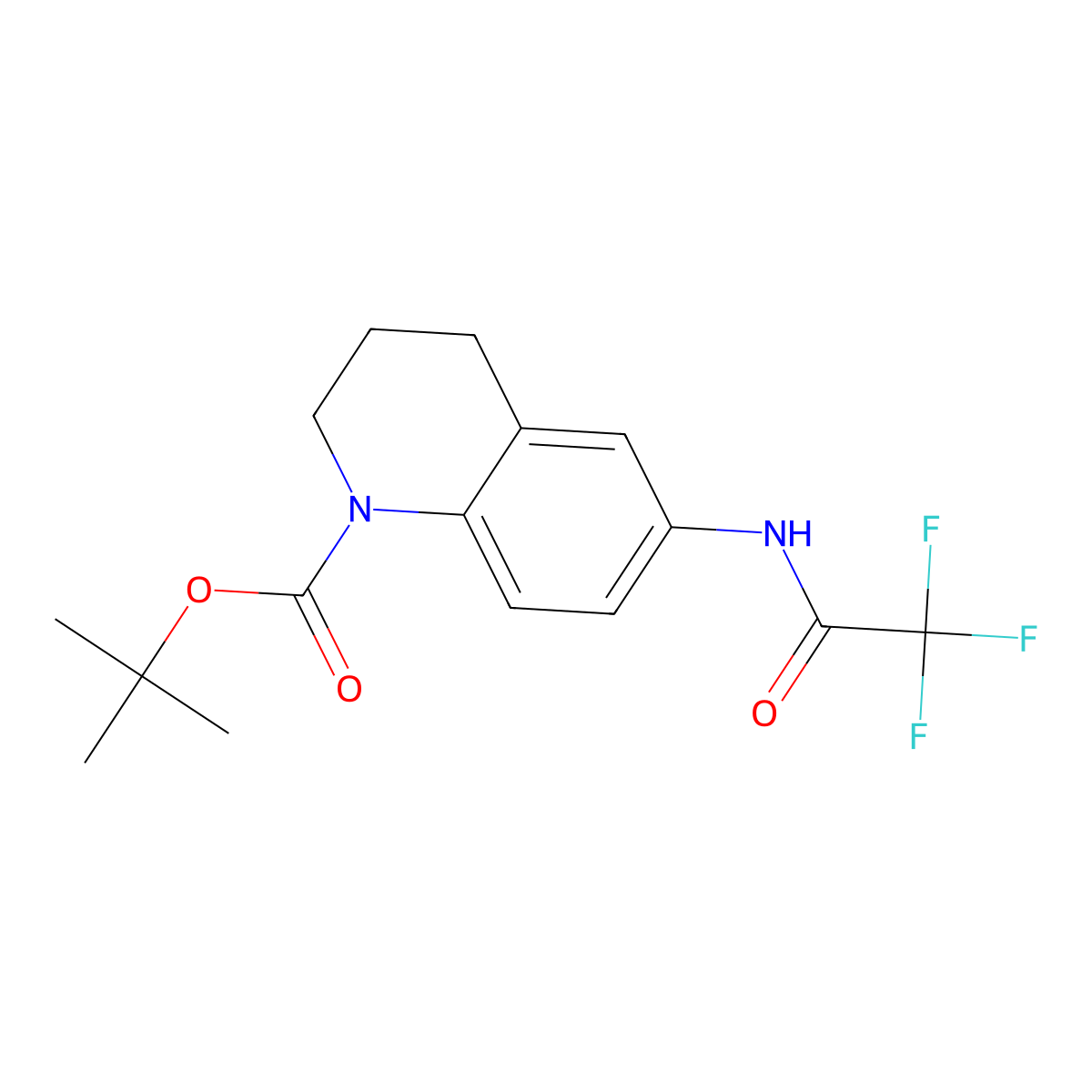 Tert-butyl 6-(2,2,2-trifluoroacetamido)-1,2,3,4-tetrahydroquinoline-1-carboxylate molecular structure, CAS 351324-69-1