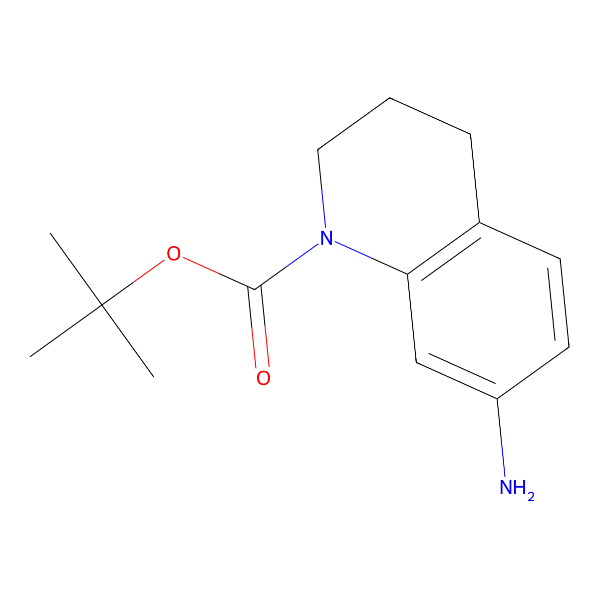 Tert-butyl 7-amino-1,2,3,4-tetrahydroquinoline-1-carboxylate molecular structure, CAS 351324-70-4
