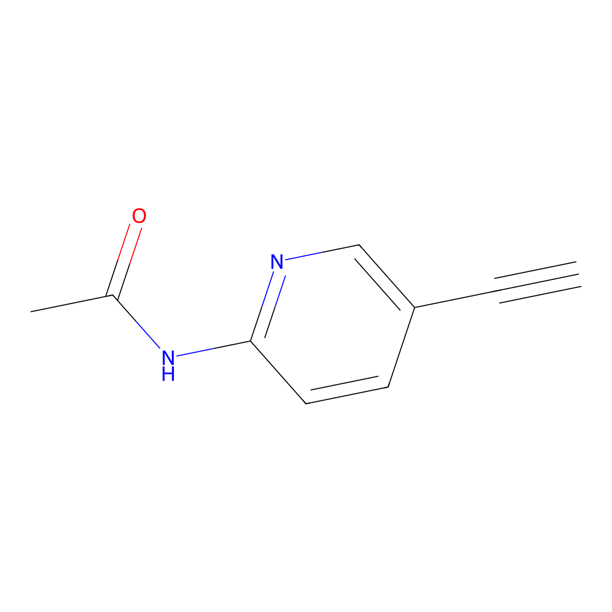 N-(5-Ethynylpyridin-2-YL)acetamide molecular structure, CAS 351324-98-6