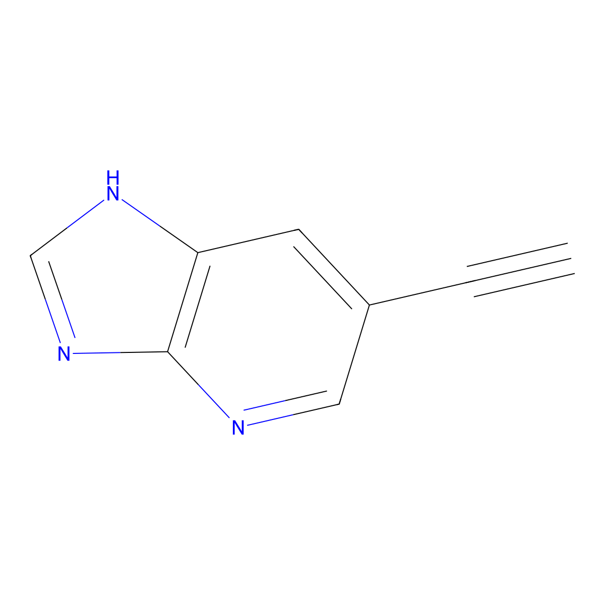 6-Ethynyl-1H-imidazo[4,5-b]pyridine molecular structure, CAS 351325-04-7