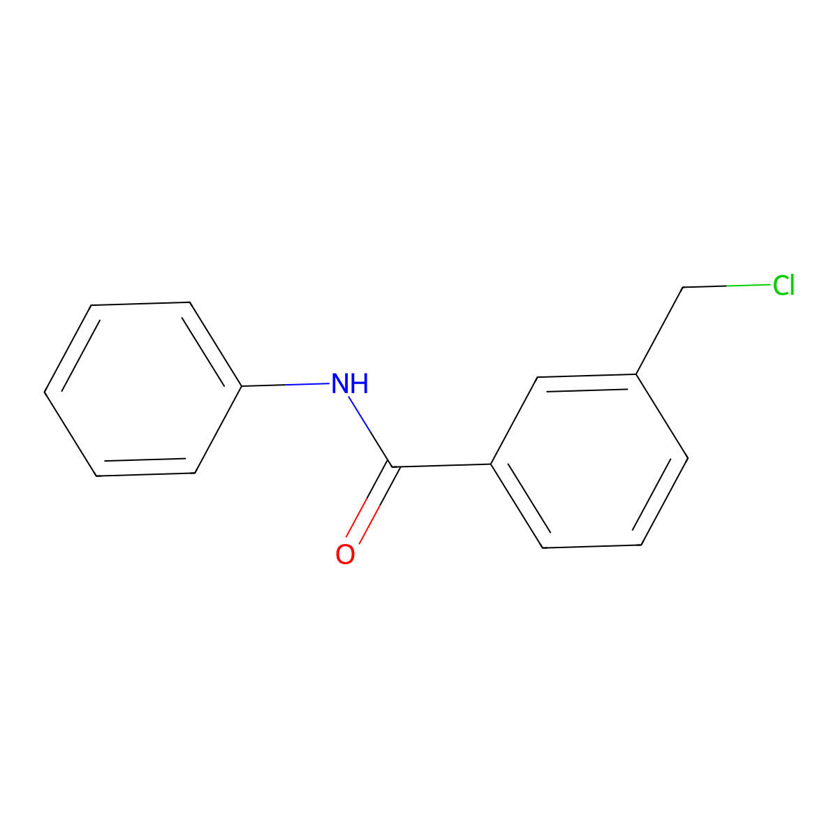 3-(chloromethyl)-N-phenylbenzamide molecular structure, CAS 351325-32-1