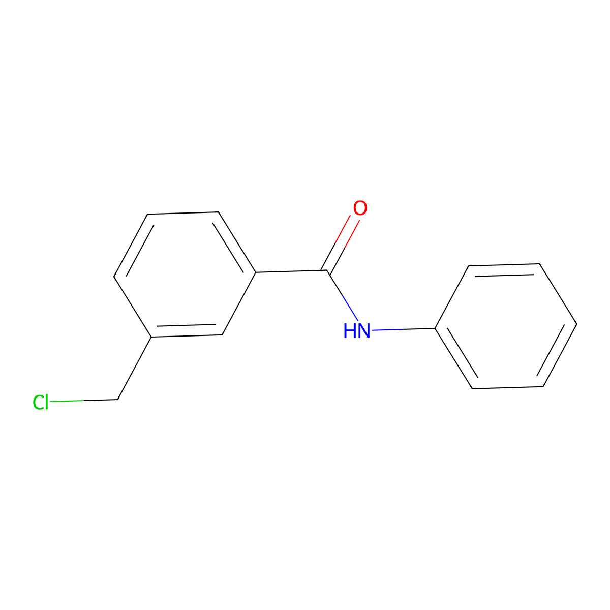 3-(chloromethyl)-N-phenylbenzamide molecular structure, CAS 351325-32-1