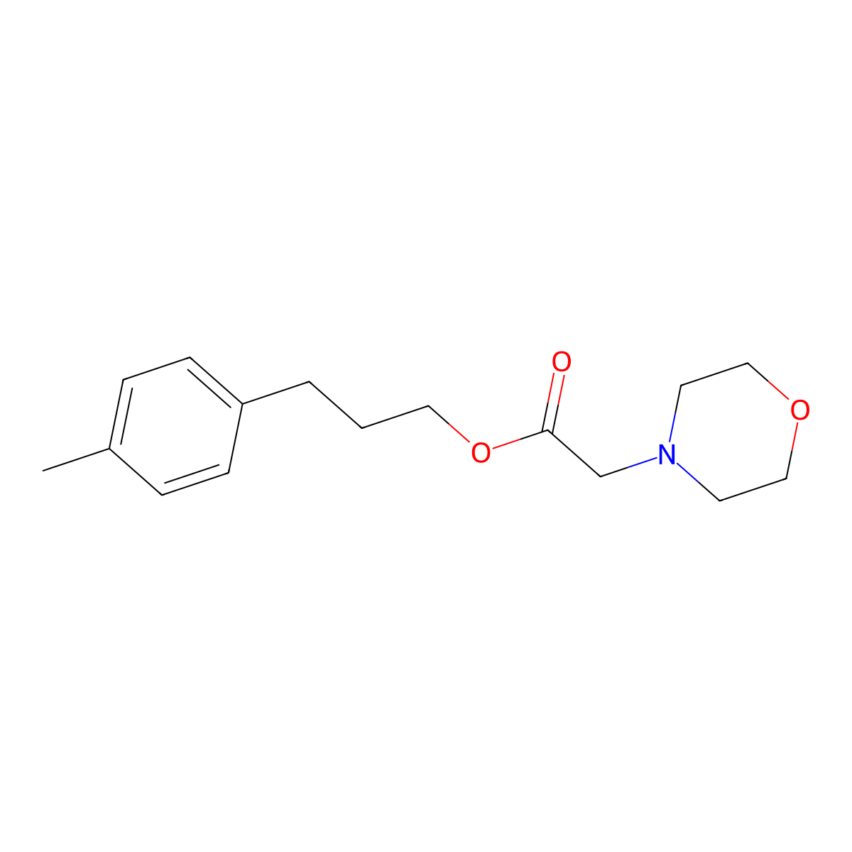 3-(p-Tolyl)propyl 2-morpholinoacetate molecular structure, CAS 351335-86-9