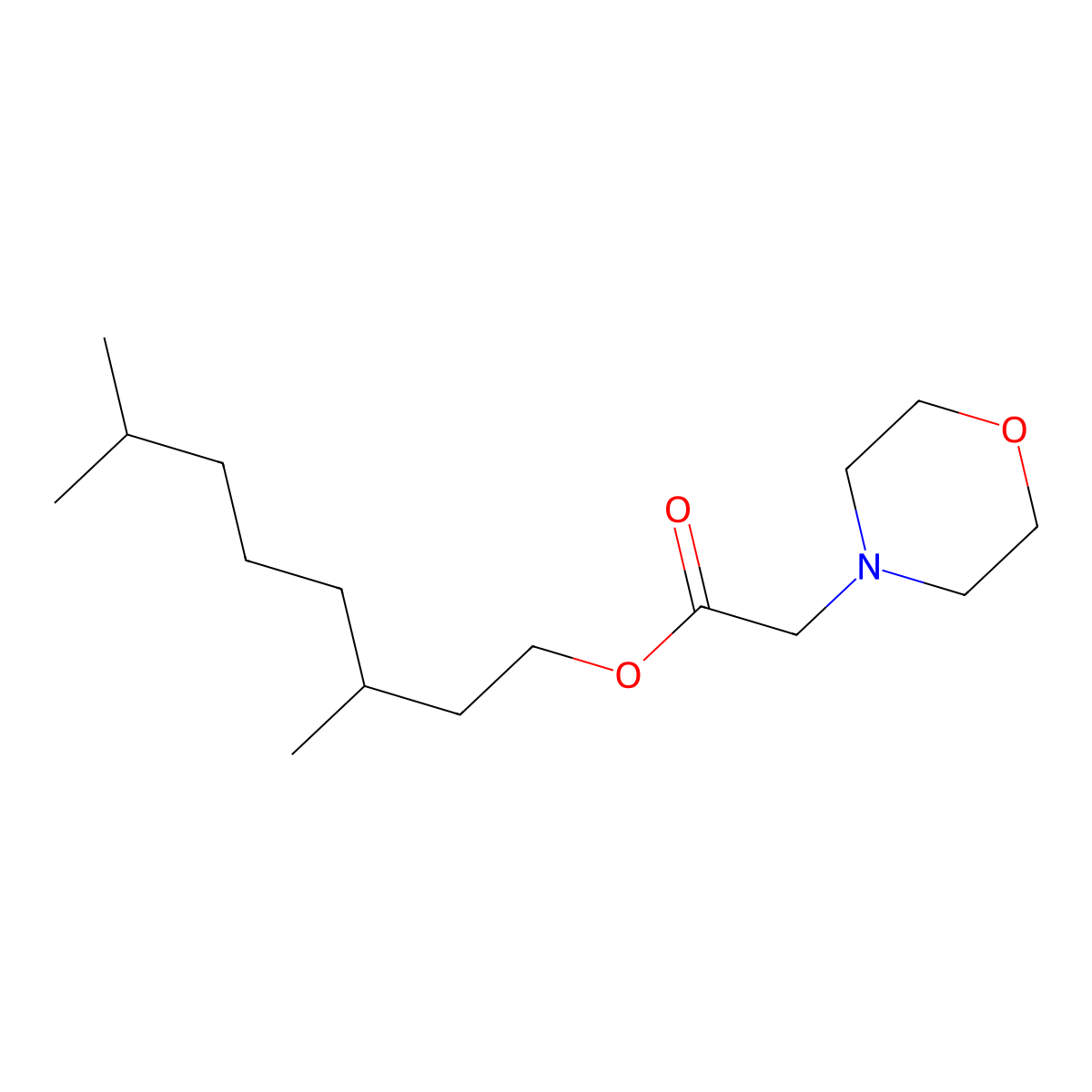 3,7-Dimethyloctyl morpholin-4-ylacetate molecular structure, CAS 351335-89-2
