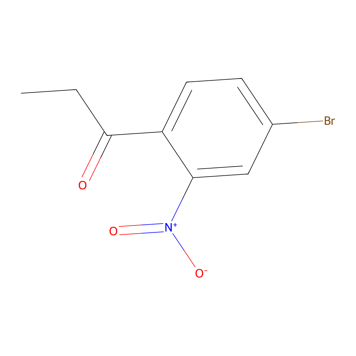 1-(4-Bromo-2-nitrophenyl)propan-1-one molecular structure, CAS 351342-61-5